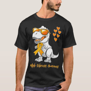 Dinosaur Orange Band Unterstützung Multiple Sklero T-Shirt