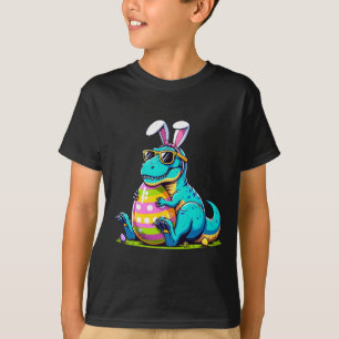 Dinosaur Ostern Hase Ei Glücklich Ostrawr T Rex Ki T-Shirt