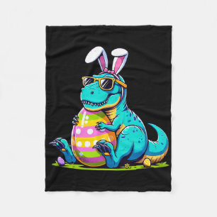 Dinosaur Ostern Hase Ei Glücklicher Ostrawr T Rex  Fleecedecke