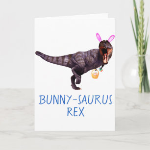 Dinosaur Ostern Hase T Rex Tyrannosaurus Lustiges Karte