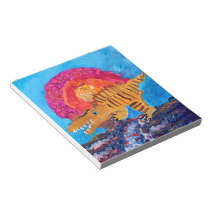 Dinosaur Painting Notizblock