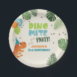 Dinosaur Paper Tellers Birthday Dino mite T-rex Bo Pappteller<br><div class="desc">Wir sind ein perfekter Zusatz zu Ihrem Party! Dinosaurier Thema.</div>