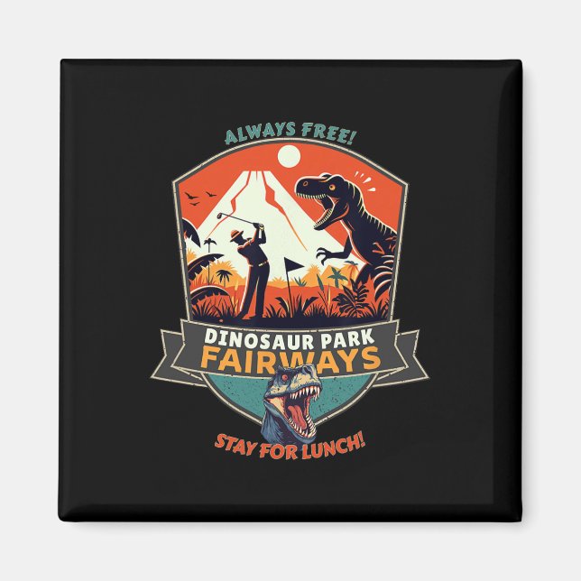 Dinosaur Park Fairways  Magnet (Vorne)