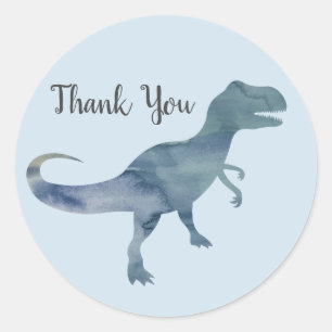 Dinosaur Party Danke Stickers
