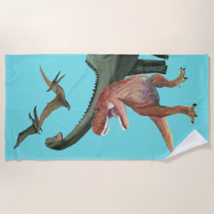 Dinosaur-Party Strandtuch
