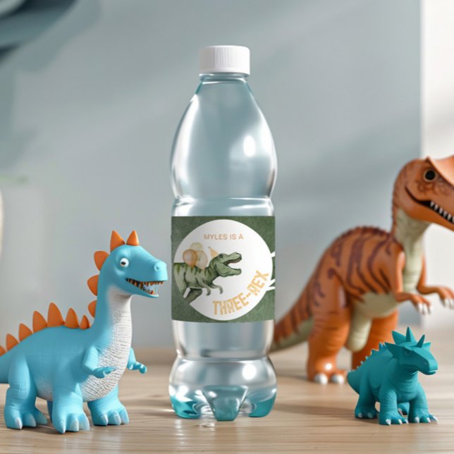 Dinosaur Party Wasser Flaschen Etiketten (Von Creator hochgeladen)