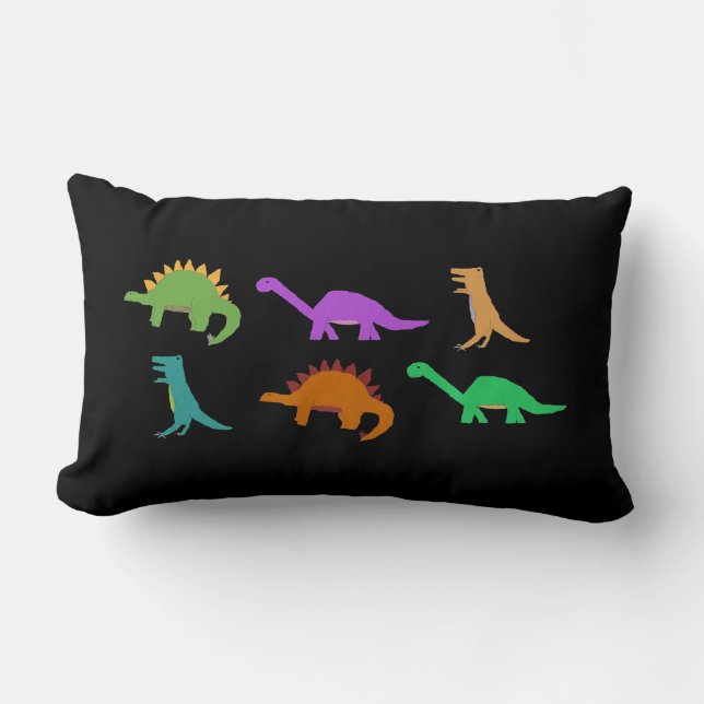 Dinosaur Pattern Lendenkissen (Vorderseite)