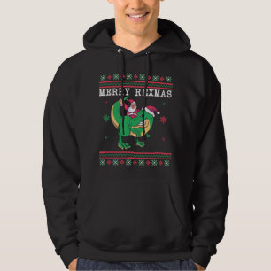 Dinosaur Père Noël T-Rex Sweat de Noël moche
