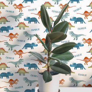 Dinosaur Personalisierter Name Tapete