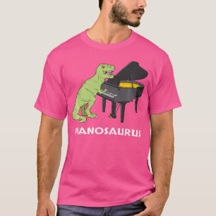 Dinosaur-Piano-Spieler-Geschenk-Shirt Tasteninstru T-Shirt