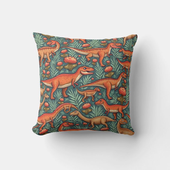 Dinosaur Pillow Cushion Kissen (Vorderseite)