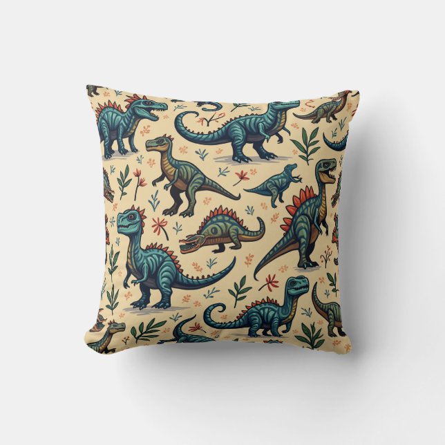 Dinosaur Pillow Cushion Kissen (Vorderseite)