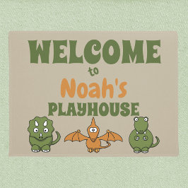 Dinosaur Playhouse Willkommen Fußmatte