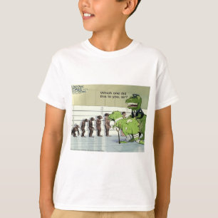 Dinosaur Polizei Aufgebot Jungen Lustig T-Shirt
