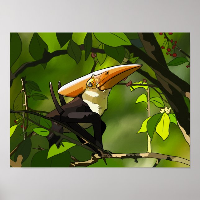 Dinosaur Poster - Thalassodromeus Toucan (Vorne)