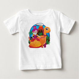 Dinosaur Princess mit Brille Baby T-shirt