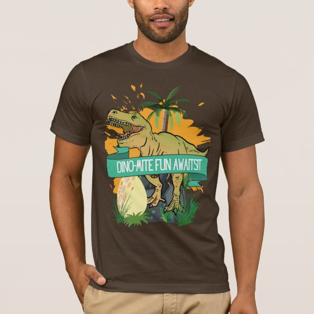 DINOSAUR QUOTE CARTOON T-Shirt (Vorderseite)
