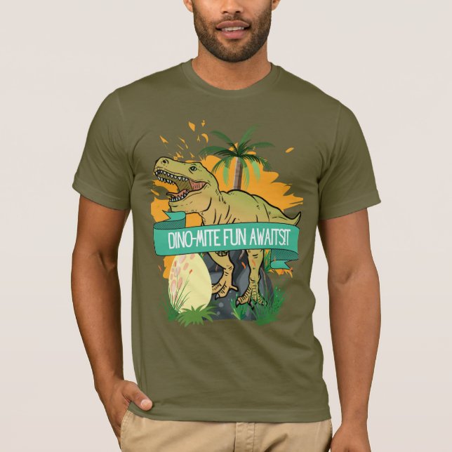 DINOSAUR QUOTE CARTOON T-Shirt (Vorderseite)