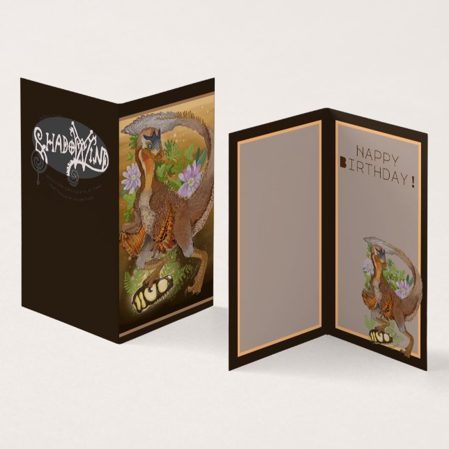 Dinosaur Raptor Jungle Art Anniversaire (Inside and Outside)