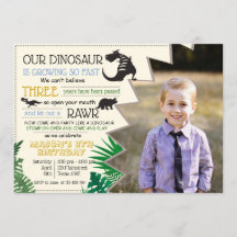 Dinosaur Rawr personalize Image Birthday UAWG