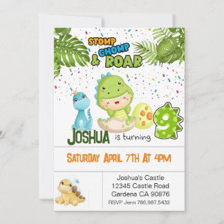 Dinosaur reçoit une invitation pour neuf ans