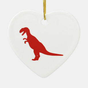 Dinosaur Red Keramikornament