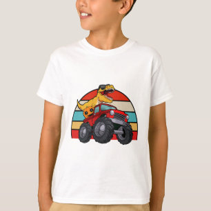 Dinosaur Reitmonster Truck Lazy Halloween Costu T-Shirt