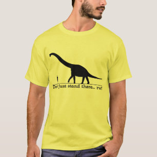 Dinosaur Rennen Lustiges T-Shirt Humor