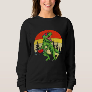 Dinosaur Rex Disc Golf Wagen Frisbee Kinder Sweatshirt