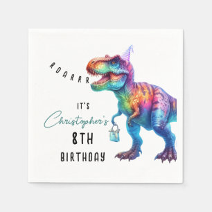 Dinosaur Rex Geburtstag Serviette