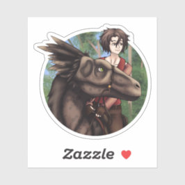 Dinosaur Rider Aufkleber