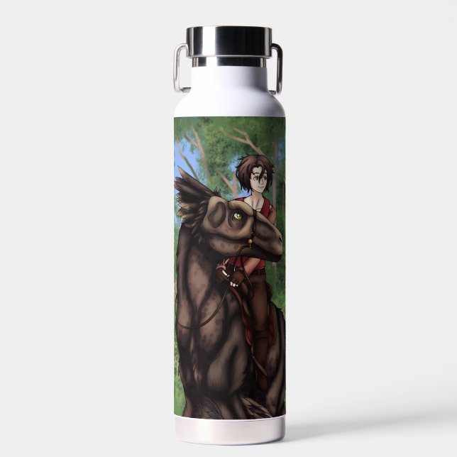 Dinosaur Rider Trinkflasche (Vorne)