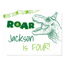 Dinosaur Roar Birthday Sign