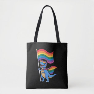Dinosaur-Schwulen-Stolz-LGBT-Regenbogenflagge Tasche