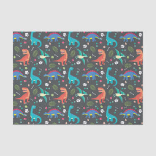 Dinosaur Seamloses Muster, Dinosaur Nahtloses Must Seidenpapier