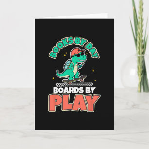 Dinosaur Skateboarding Bücher Dino Spiel Spaß Akti Karte