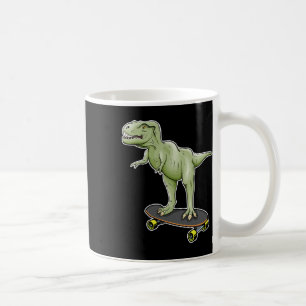 Dinosaur Skateboarding T-Rex Dino Dinosaurier  Kaffeetasse