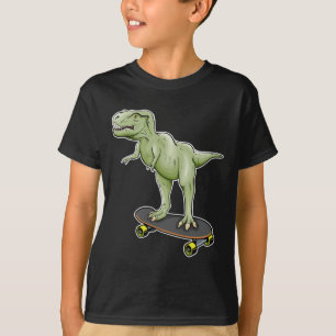 Dinosaur Skateboarding T-Rex Dino Dinosaurier  T-Shirt