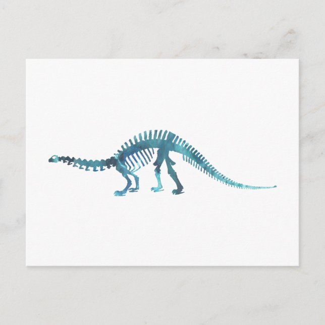 Dinosaur Skeleton Postkarte (Vorderseite)