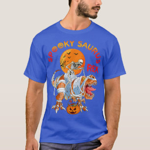 Dinosaur Skeleton T Beängstigend, Spooky Saurus Re T-Shirt