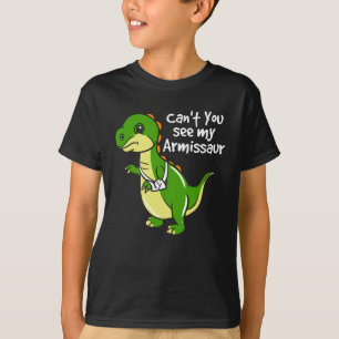 Dinosaur Spaß gebrochener Arm Mitgefühl Neuheit T-Shirt