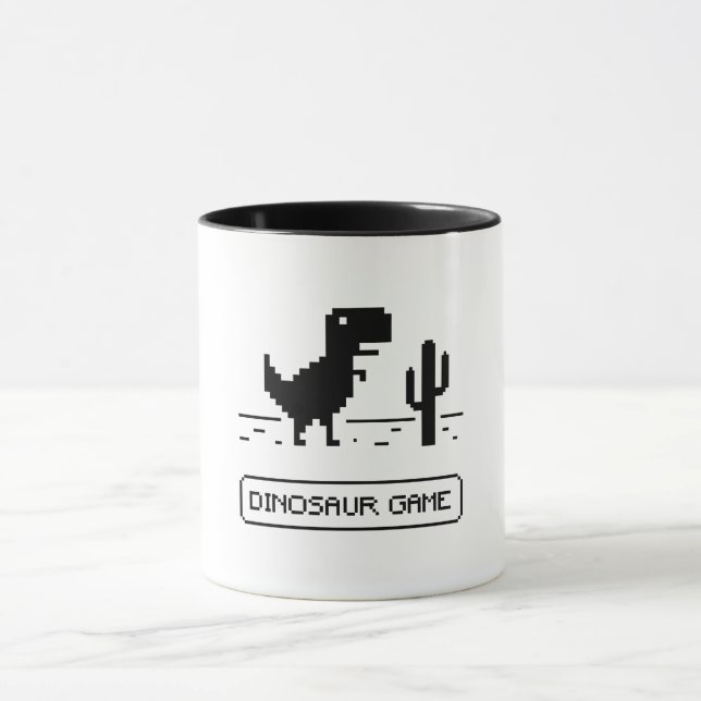 Dinosaur-Spiel. Tasse (Zentrum)