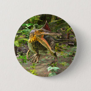 Dinosaur Spinosaurus Button