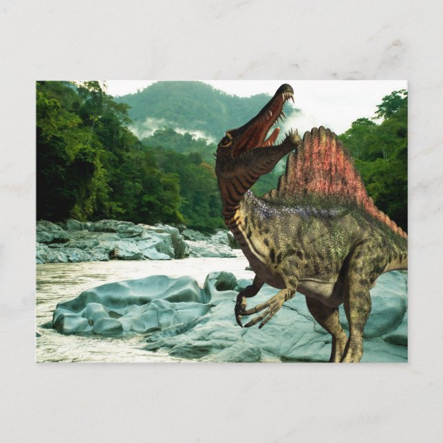 Dinosaur Spinosaurus Postcard Postkarte (Vorderseite)