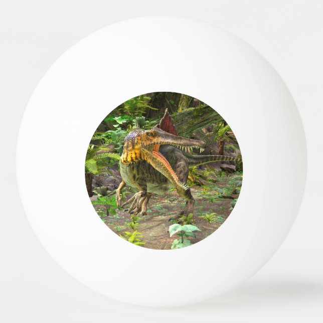 Dinosaur Spinosaurus Tischtennisball (Vorderseite)
