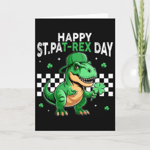 Dinosaur St. Patrick's Day Frohen St. Pat T-Rex Ta Karte