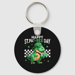 Dinosaur St. Patrick's Day Frohen St. Pat T Rex Ta Schlüsselanhänger