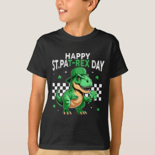 Dinosaur St. Patrick's Day Frohen St. Pat T Rex Ta T-Shirt