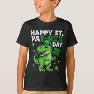 Dinosaur St. Patrick's Day Glücklicher Shamrock Ir T-Shirt
