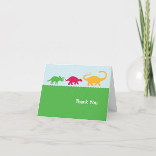 Dinosaur Stampede Carte de remerciements